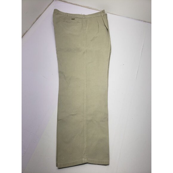 Lee Men’s Khaki Extreme Motion Flat Front Relaxed Taper Pants Size 40X30 - Picture 4 of 11